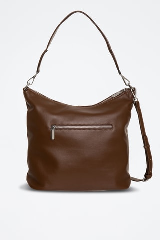 Mala de ombro em couro Lisbonne - Castanho