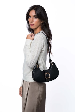 Sac bandoulière Croissant - Noir