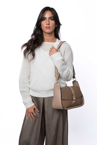 Sac bandoulière Boulogne - Taupe