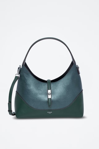 Sac porté épaule et pochette en cuir Cornus - Kaki