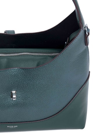 Sac porté épaule et pochette en cuir Cornus - Kaki