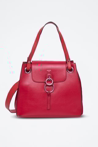 Sac porté épaule en cuir Panache - Bordeaux