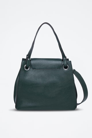 Sac porté épaule en cuir Panache - Vert foncé