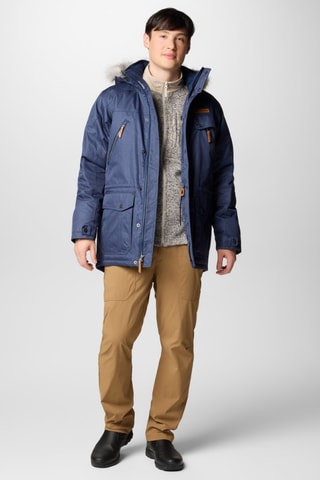 Parka met Capuchon Barlow Pass II TurboDown - Marineblauw