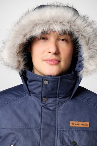 Parka met Capuchon Barlow Pass II TurboDown - Marineblauw