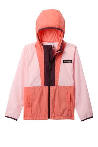 Windjack met Capuchon Back Bowl™ II - Rood en Lichtroze