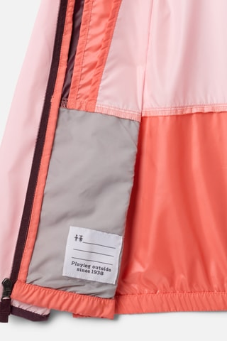 Windjack met Capuchon Back Bowl™ II - Rood en Lichtroze