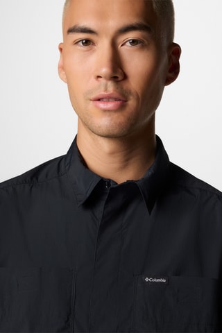 Regular Overhemd Popeline - Zwart