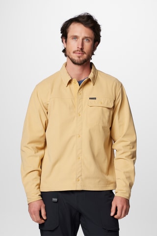 Velours Overhemd Flare Gun™ - Lichtbruin