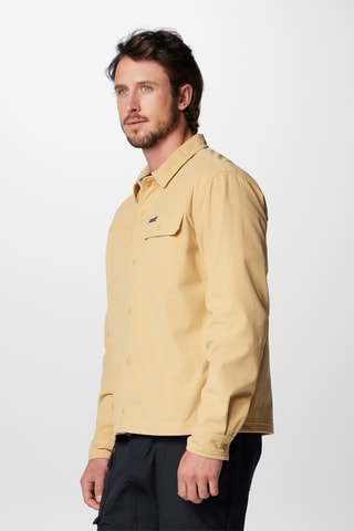 Velours Overhemd Flare Gun™ - Lichtbruin