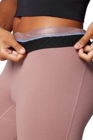Hardlooplegging Hoge Taille Midweight Stretch - Lichtpaars