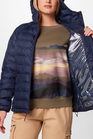 Gewatteerde Jas met Capuchon Powder Lite™ II - Marineblauw