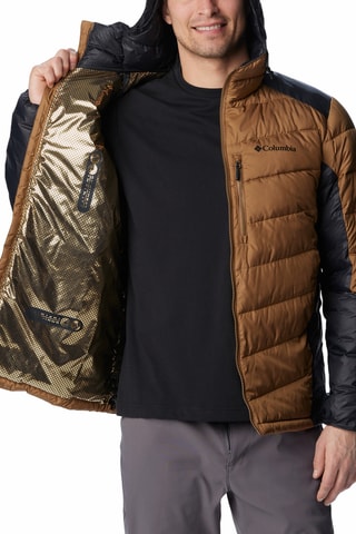 Gewatteerde Jas met Capuchon Labyrinth Loop™ - Bruin