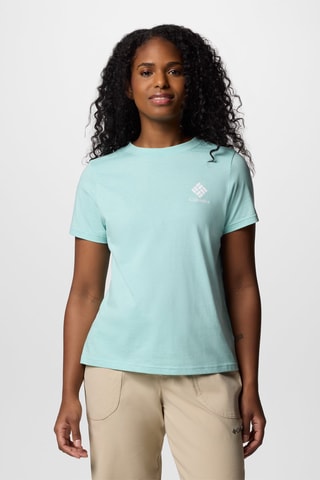 Biologisch Katoenen Regular T-shirt Rolling Bend™ - Zeegroen