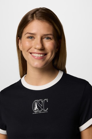 Biologisch Katoenen Regular T-shirt Rolling Bend™ - Zwart