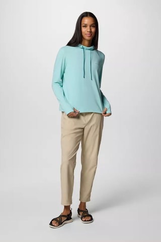 Sweater met Capuchon W EU Sun Trek™ - Zeegroen