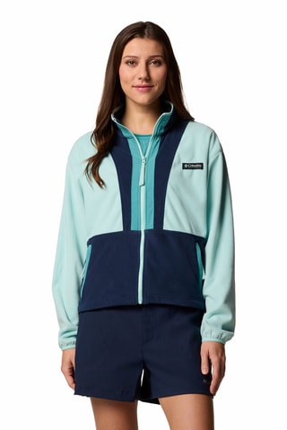 Fleece Sweater Backbowl™ II - Zeegroen