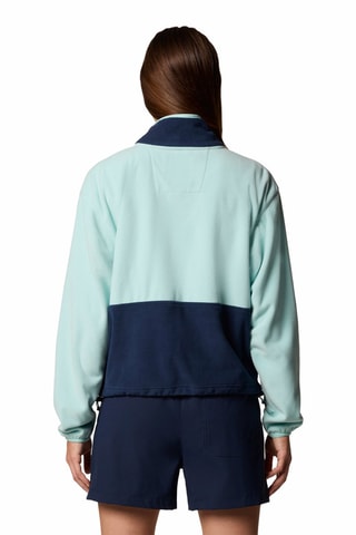 Fleece Sweater Backbowl™ II - Zeegroen