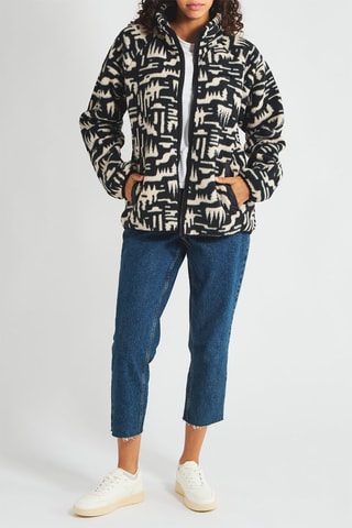 Sweat polaire - Noir et écru