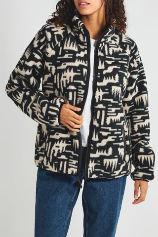 Sweat polaire - Noir et écru