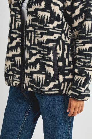 Sweat polaire - Noir et écru