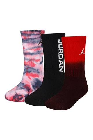 3 paires de chaussettes - Rouge, noir et rose