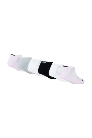 6 paires de socquettes - Rose poudré, blanc et noir