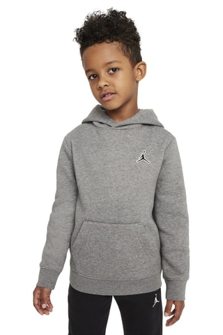 Sweat polaire à capuche - Gris chiné