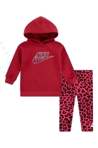 Sweat à capuche et legging Bordeaux et rose - Nike