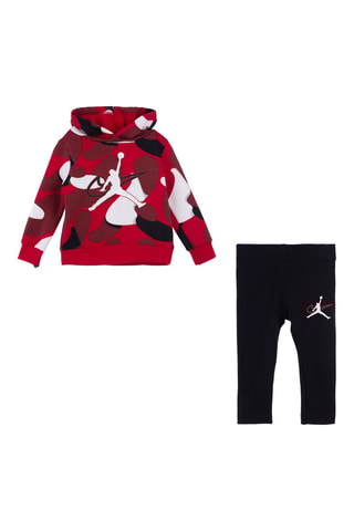 Sweat à capuche et legging - Rouge et noir - Jordan