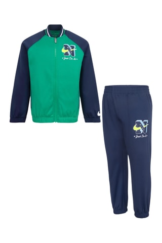 Veste et pantalon - Bleu marine et vert émeraude