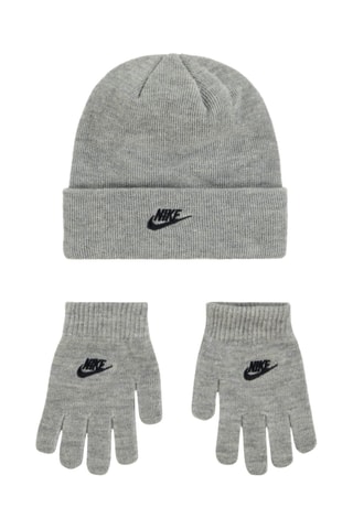 Bonnet et gants - Gris clair chiné