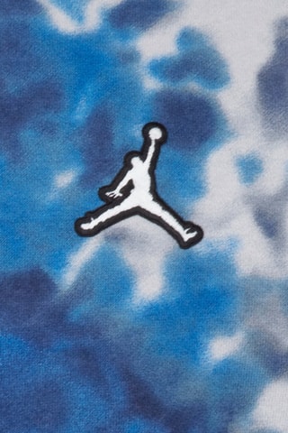 Sweat à capuche tie and dye - Bleu 