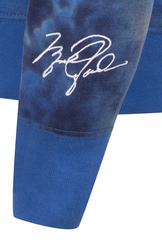 Sweat à capuche tie and dye - Bleu 