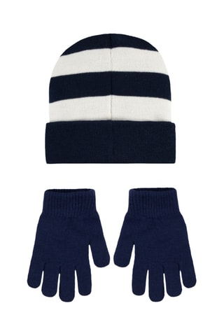 Bonnet et gants - Bleu marine