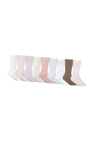 9 paires de chaussettes - Blanc et beige