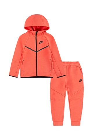 Sweat à capuche et pantalon polaires - Corail