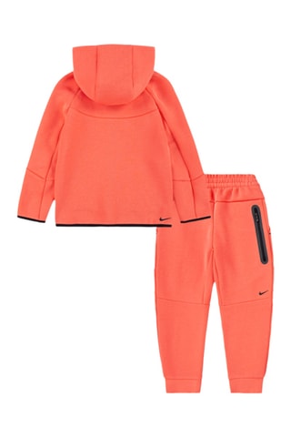 Sweat à capuche et pantalon polaires - Corail