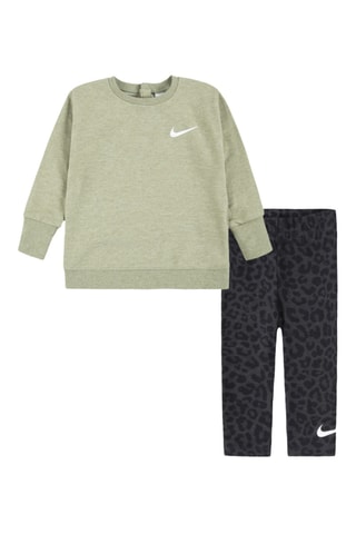 Sweat et legging - Vert olive et noir