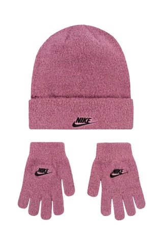 Bonnet et gants - Rose