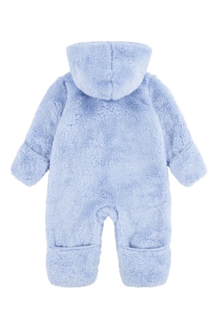Grenouillère à capuche - Bleu cobalt