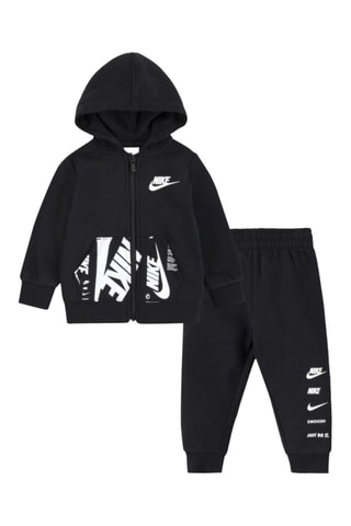 Sweat à capuche et pantalon polaires - Noir