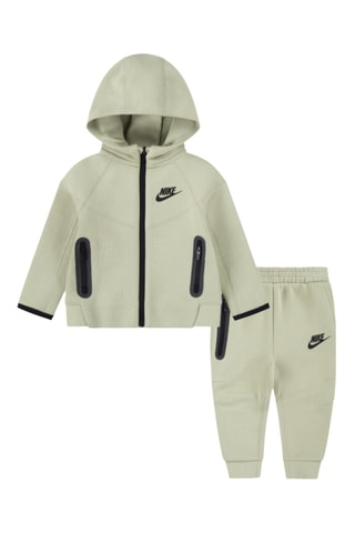 Sweat à capuche et pantalon polaires - Vert olive