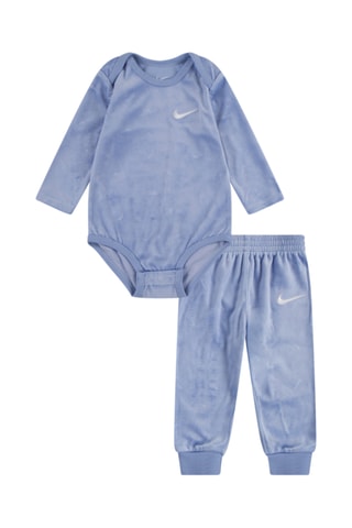 Body et pantalon en velours - Bleu cobalt