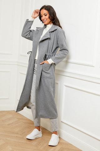 Lange Jas Gemêleerd Grijs