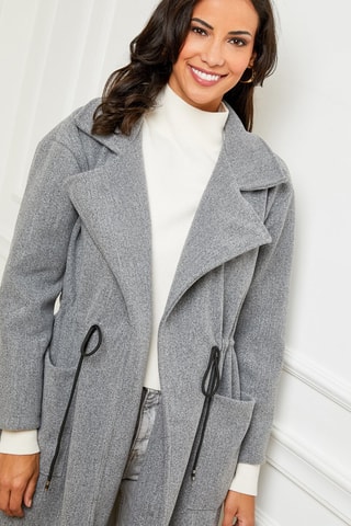 Lange Jas Gemêleerd Grijs