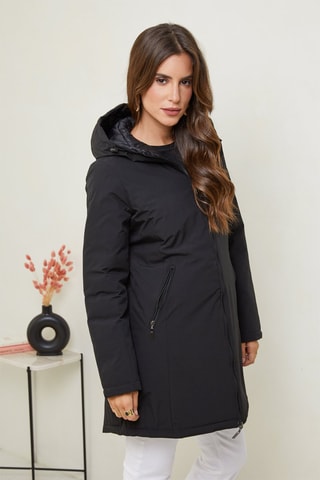 Gewatteerde Jas Zwart