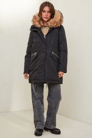 Parka met Capuchon - Zwart