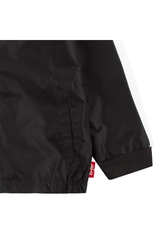 Windjack met Capuchon - Wit, Zwart en Rood