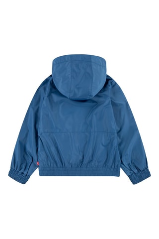 Windjack met Capuchon - Wit, rood, blauw en roze